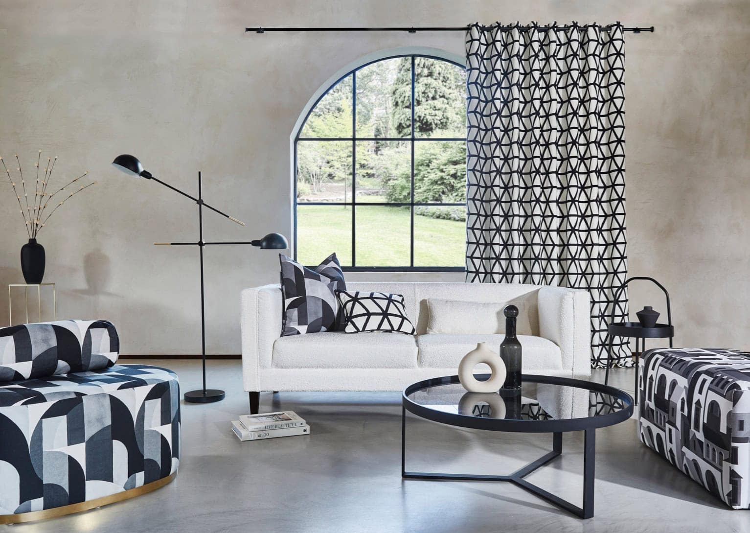 Curtains in a Cuban inspired design